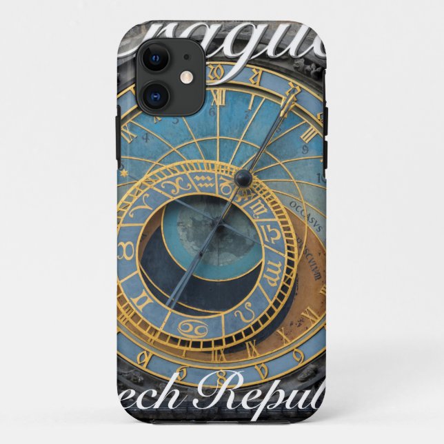 Astronomical clock Prague Orlog Czech Republic Case-Mate iPhone Case (Back)