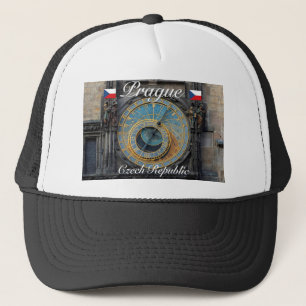 Astronomical clock Prague Orlog Czech Republic Trucker Hat