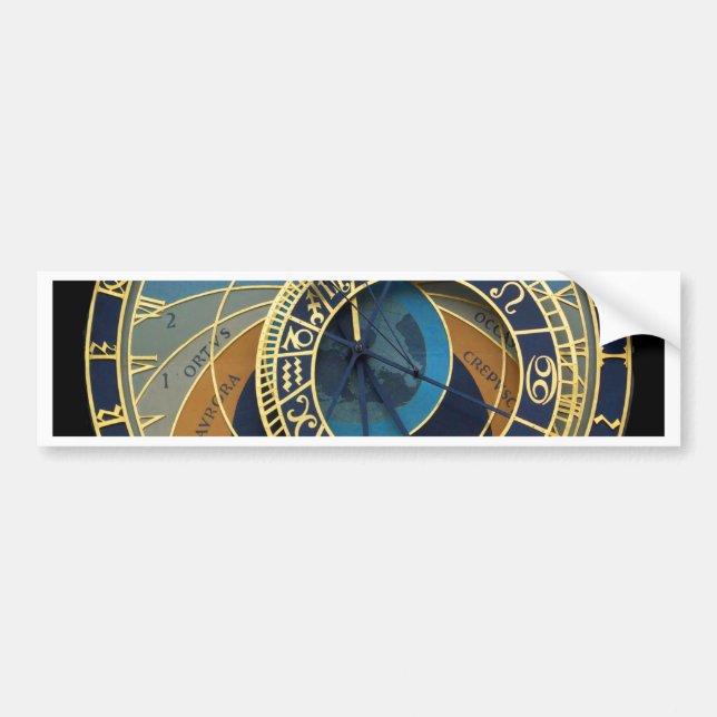 Astronomical Clock-Prague Orloj Bumper Sticker (Front)