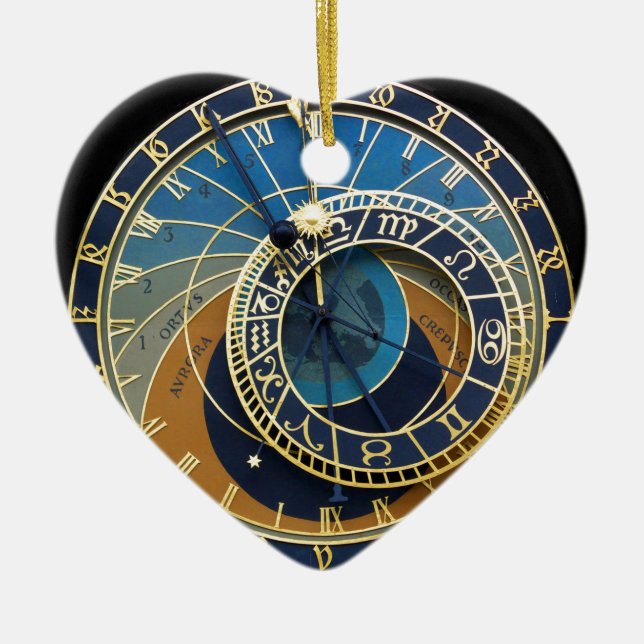 Astronomical Clock-Prague Orloj Ceramic Ornament (Front)