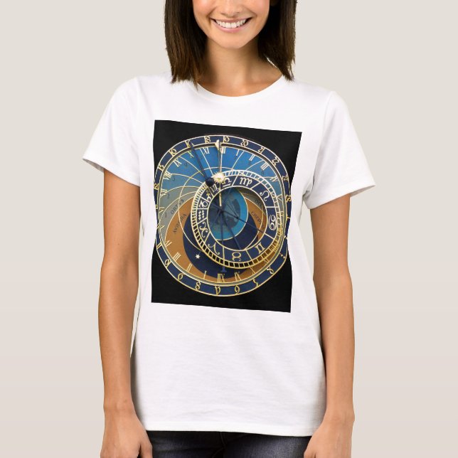 Astronomical Clock-Prague Orloj T-Shirt (Front)