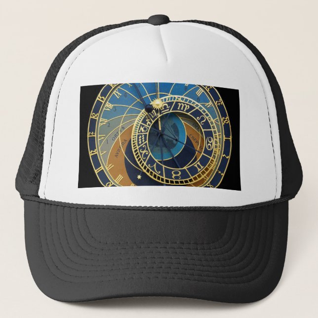 Astronomical Clock-Prague Orloj Trucker Hat (Front)