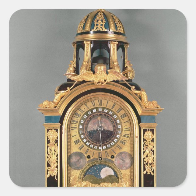Astronomical clock square sticker (Front)