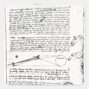 Astronomical diagrams square sticker