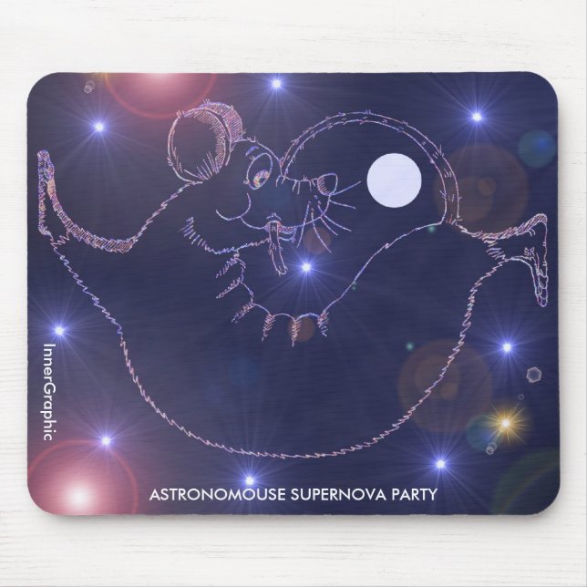 Astronomouse Supernova Party Mouse Pad (Front)