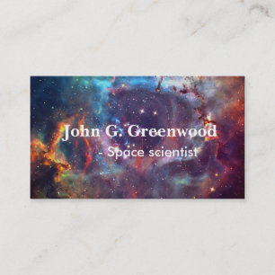 Astronomy and space science professional business card