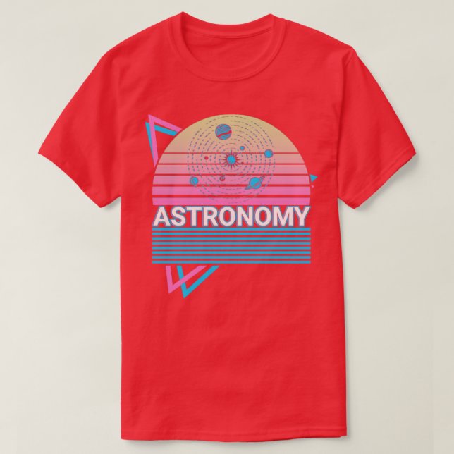 Astronomy Astronomer Solar System Gift T-Shirt (Design Front)
