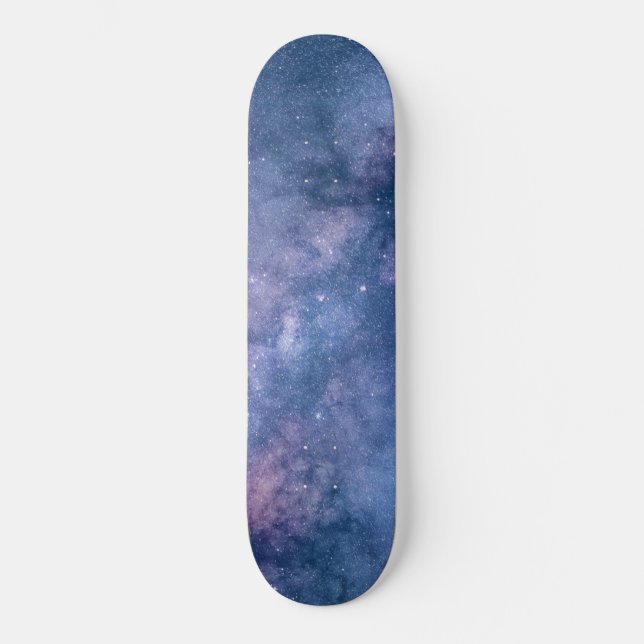 Astronomy comos blue purple violet sky stars skateboard (Front)