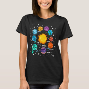 Astronomy Kids Solar System Planets Sun Universe T-Shirt