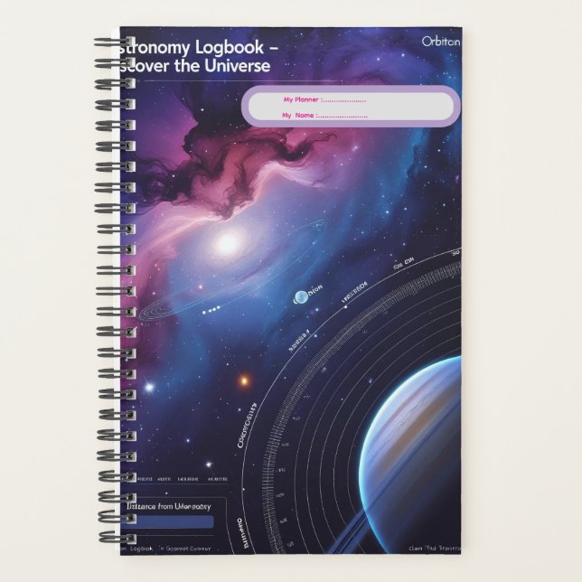 Astronomy Logbook – Discover the Universe Planner (Front)