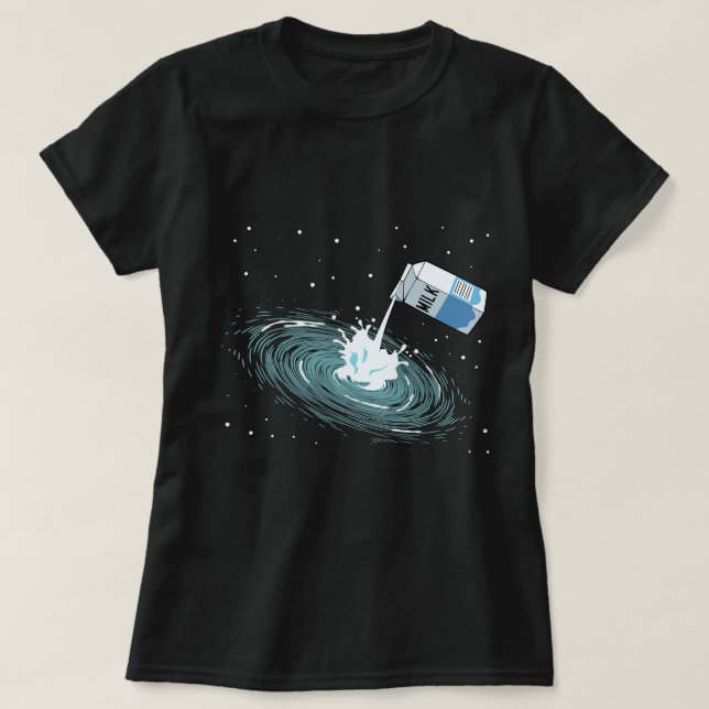 Astronomy Lover Milky Way Funny Cute Space Astrono T-Shirt (Design Front)