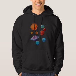 Astronomy Lover Planets Sun Solar System Astronomy Hoodie