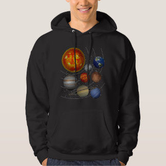 Astronomy Lover Planets Sun Universe Galaxy Outer  Hoodie