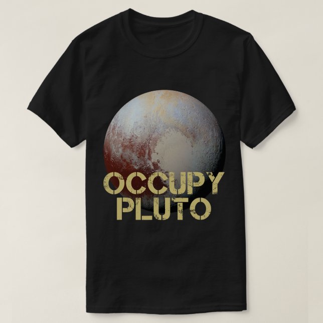 Astronomy Lover Pluto Planet Solar System Astronom T-Shirt (Design Front)