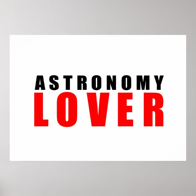 Astronomy lover poster (Front)