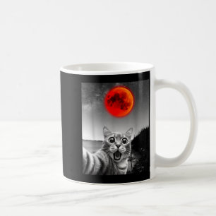 Astronomy lovers funny cat selfie with lunarAstron Coffee Mug
