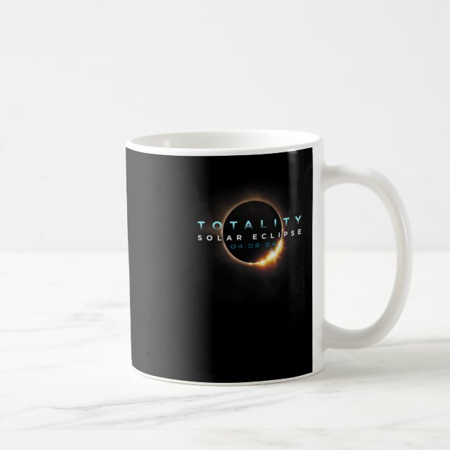 Astronomy Lovers! Total Solar Eclipse 2024 Totalit Coffee Mug (Right)