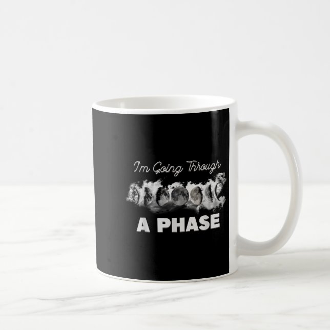 Astronomy lunar eclipse going through a phase moon coffee mug (Right)