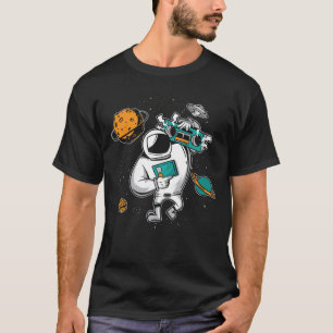 Astronomy Moon Music Lover Radio Space Universe T-Shirt