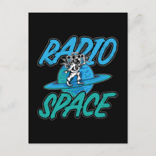 Astronomy Music Lover Radio Space Stars Universe Holiday Postcard