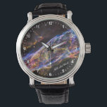 Astronomy & Nebula Veil Watch, Hubble / Galaxy Watch<br><div class="desc">WATCH: Astronomy fashion gifts for outer space fans,  night sky watchers and crazy fun presents with Hubble & Nebula Veil (credit to Nasa). You can easily personalised text / name.</div>