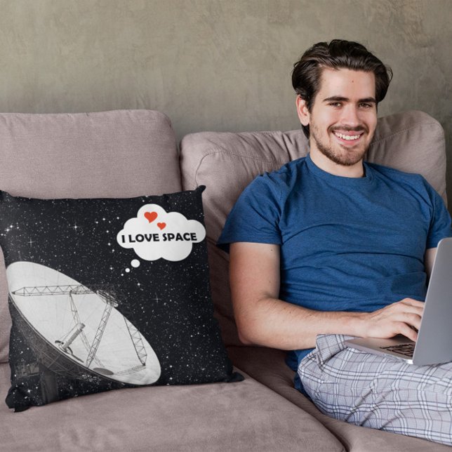 Astronomy Radiotelescope Backdrop Stars Kids Cushion (Creator Uploaded)