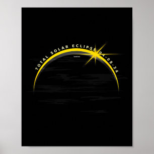 Astronomy solar eclipse april 2024 moon watch Astr Poster