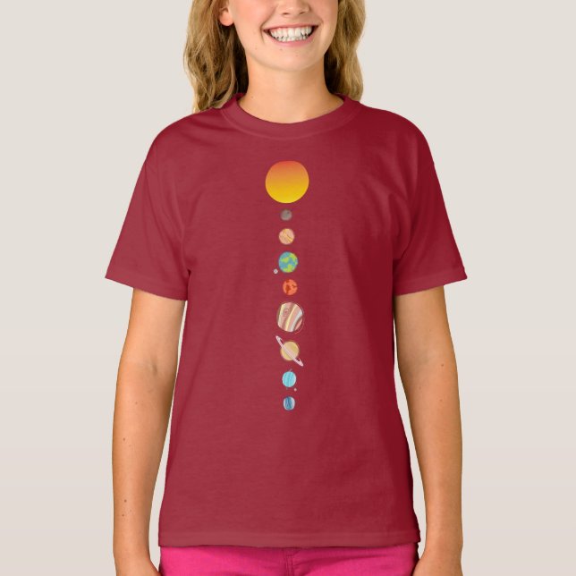 Astronomy solar system planets T-Shirt (Front)