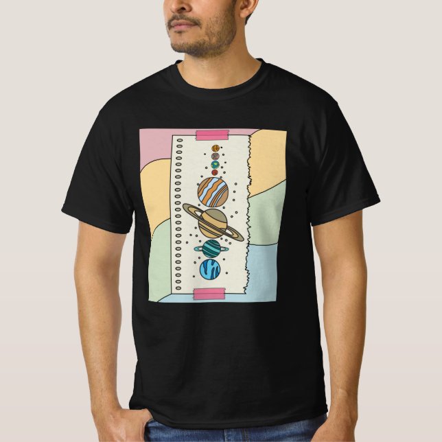 Astronomy Solar System Planets Universe T-Shirt (Front)