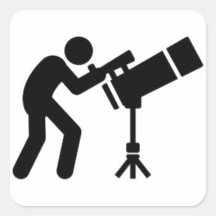 Astronomy Square Sticker