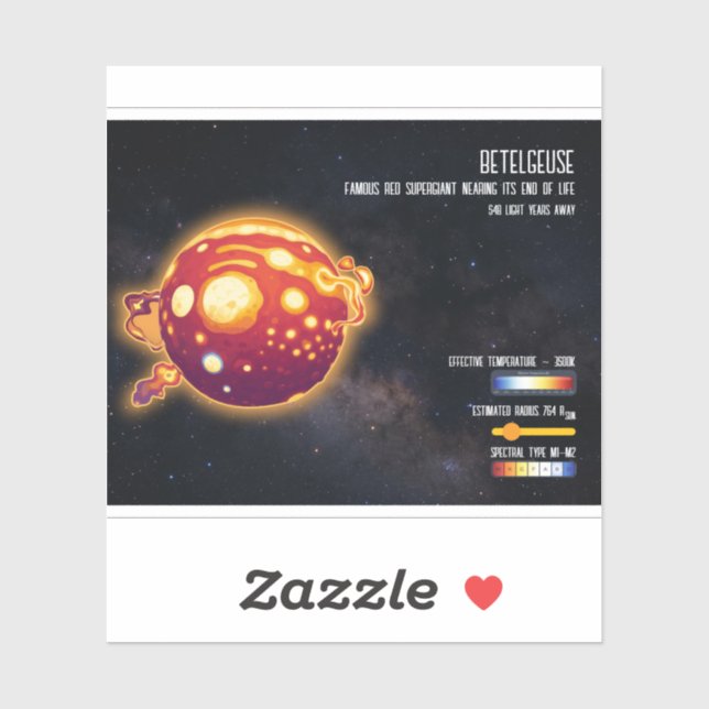 Astronomy Star Betelgeuse Space Science Design (Sheet)