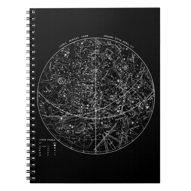 Astronomy Star Chart Notebook (Front)