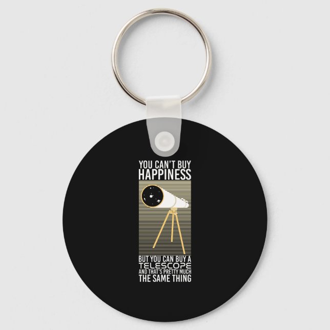Astronomy Telescope Gift Key Ring (Front)