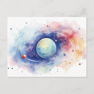 Astronomy universe nebula. Postcard
