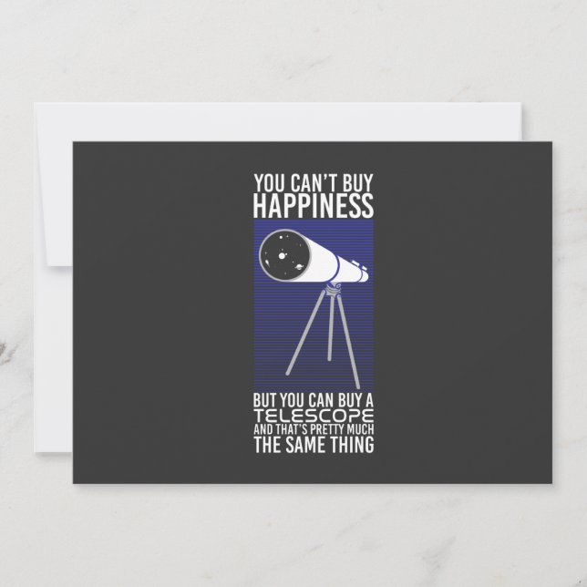 Astronomy -  You Can't Buy Happiness Invitation (Front)