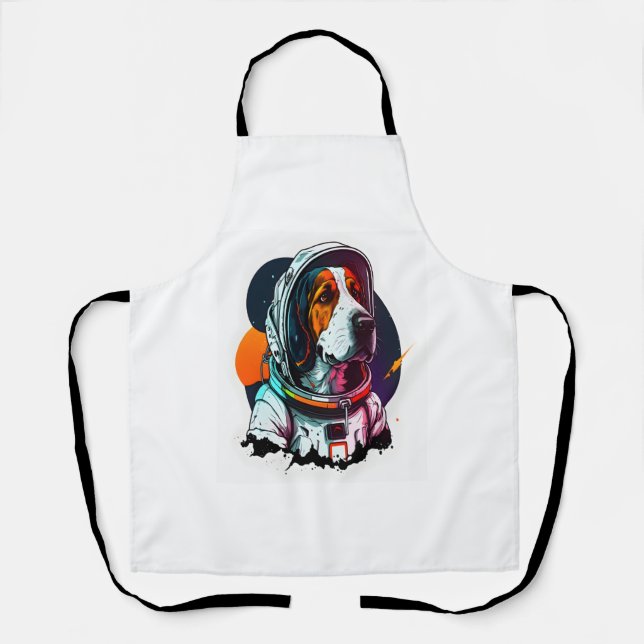 Astronout Dog Mascot 3 Apron (Front)