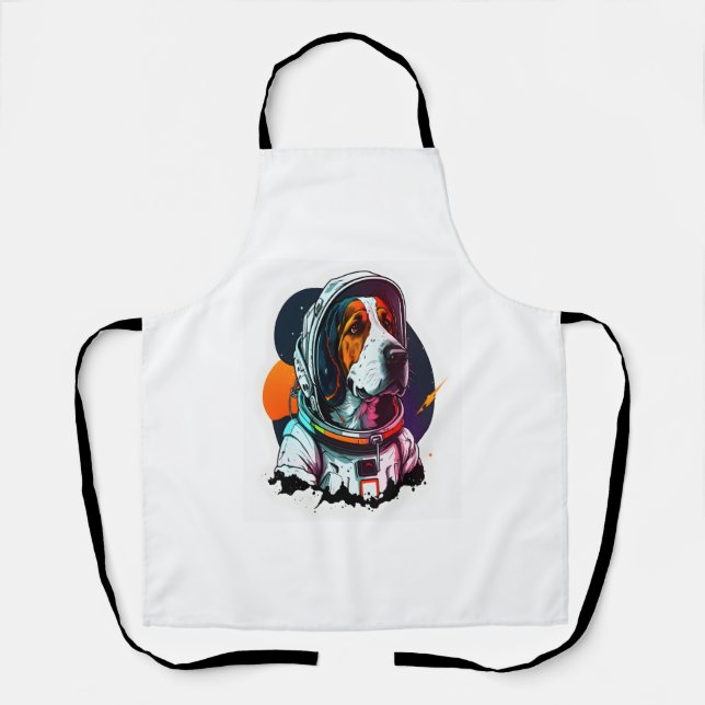 Astronout Dog Mascot  Apron (Front)