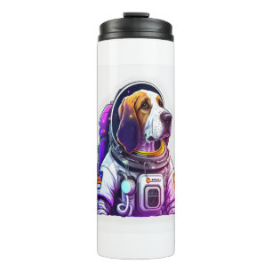 Astronout Dog Mascot  Thermal Tumbler