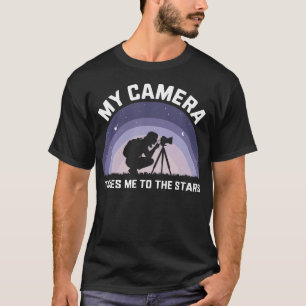 Astrophotography Camera Astronomical Night Sky Pho T-Shirt