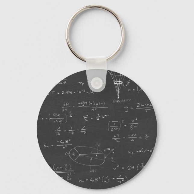 Astrophysics diagrams and formulas key ring (Front)