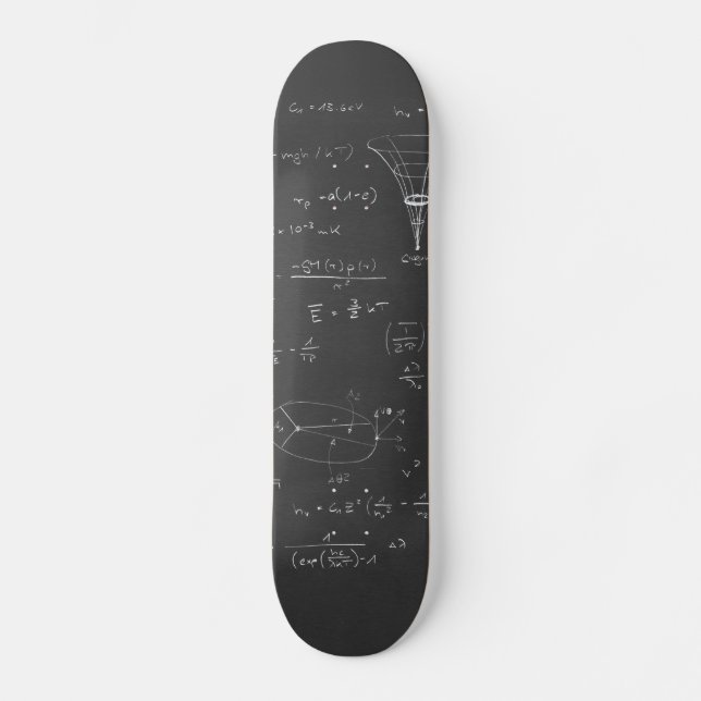 Astrophysics diagrams and formulas skateboard (Front)
