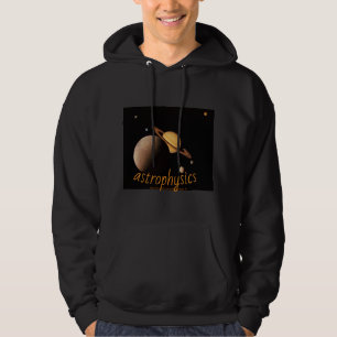 "Astrophysics- Enceladus, & moons orbiting Saturn" Hoodie