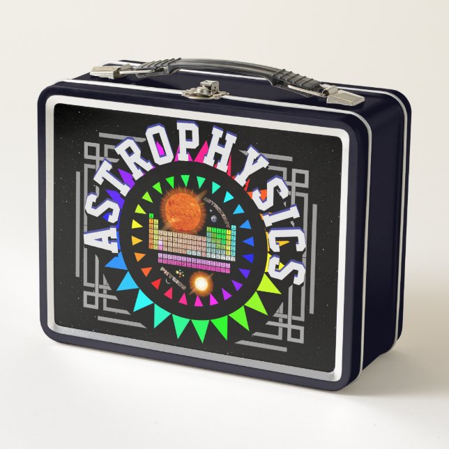Astrophysics Periodic Table Science Metal Lunchbox (Front)