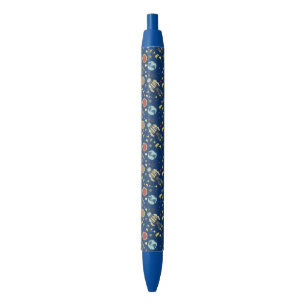 Astrounaut Space Man Colourful Black Ink Pen