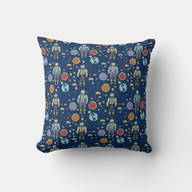 Astrounaut Space Man Colourful Cushion (Front)