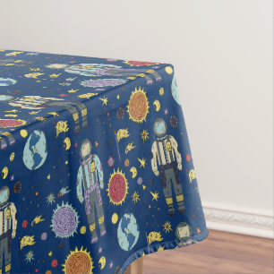 Astrounaut Space Man Colourful Tablecloth