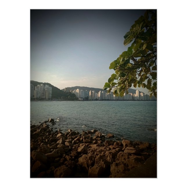 Astúrias Beach Guarujá Brazil Poster (Front)