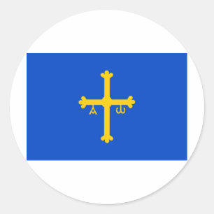 Asturias Classic Round Sticker