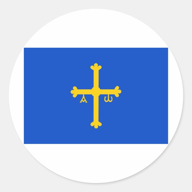 Asturias Classic Round Sticker (Front)