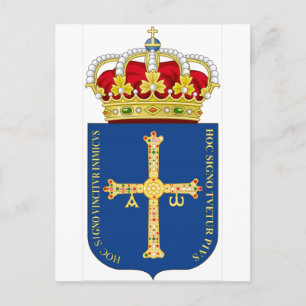 Asturias Coat of Arms (Spain) Postcard